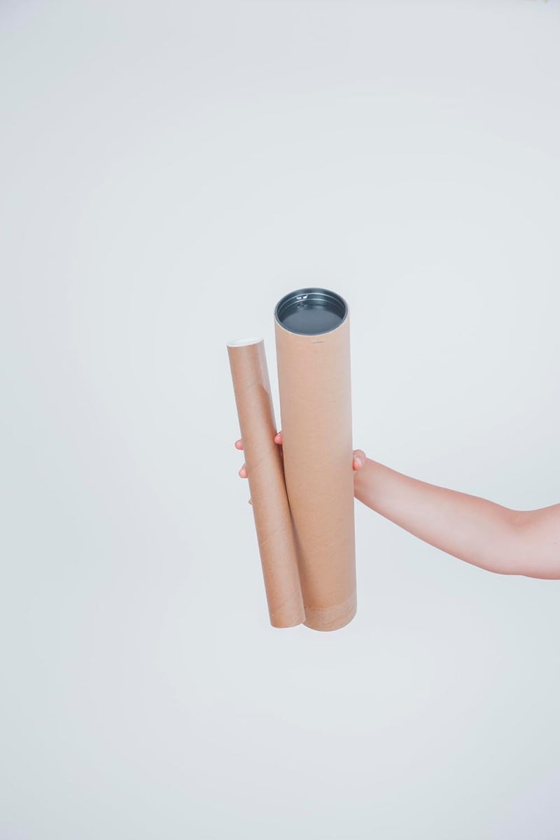 Ascher 12-Pack Mailing Tubes with Caps, 2x12-Inch Kraft Paper Poster Tubes are essential for safely shipping documents, posters, artwork, and other delicate items. - Image 4